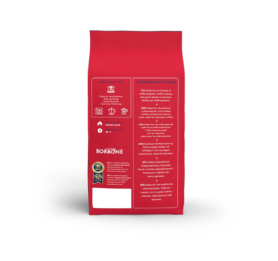 Caffè Borbone Espresso Intenso Whole Coffee Beans - 1kg | Robusta Blend | Dark Chocolate Notes 6