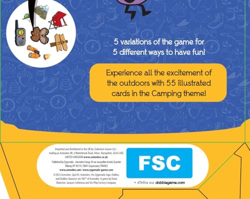 Asmodee Dobble Super Pack (Camping + Classic) Family Card Game for Ages 6 and Up 8