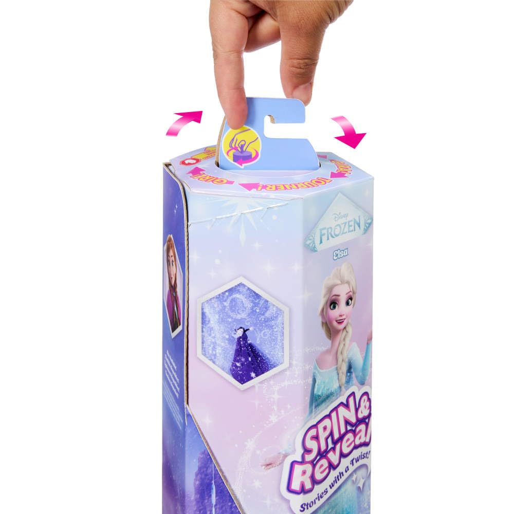 Mattel Disney Frozen Elsa Spin & Reveal Fashion Doll - 11 Surprises | Unisex Children | Ages 3+ 3