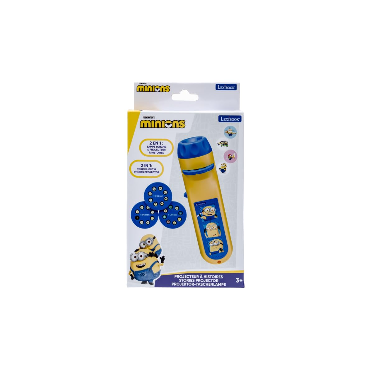 LEXIBOOK Despicable Me Minions Story Projector and Torch - Projects 24 Images, 2-in-1 Toy, Ages 3+ 5