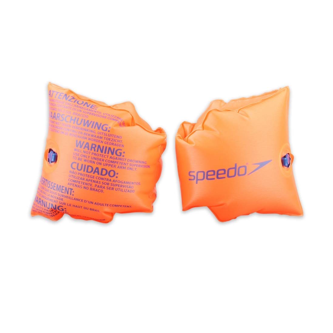 Speedo Unisex-Adult Inflatable Swimming Armbands | Learn to Swim| Float | Kids Swimming, Orange, 6-12 4