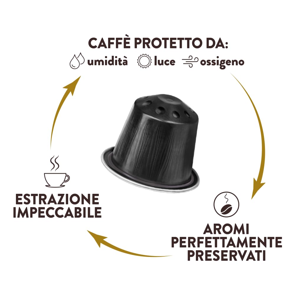 Kimbo Espresso Barista Ristretto Coffee Pods - 30 Aluminium Capsules, Dark Roast, Nespresso Compatible 2