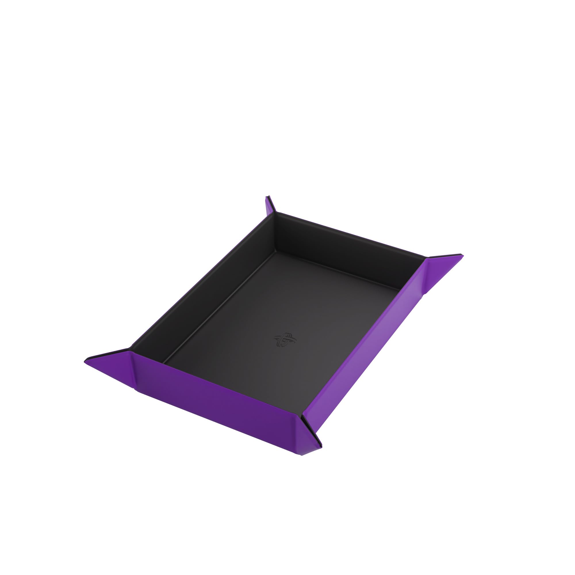 Gamegenic Magnetic Dice Tray - Compact Reversible Rectangular Dice Tray for Board Games, Black/Purple 4