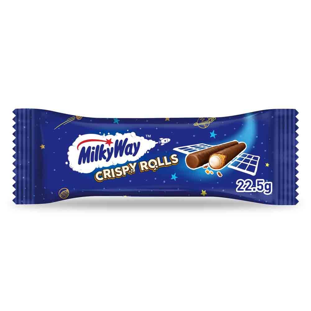 Milky Way Crispy Rolls, Milk Chocolate Biscuit Snack Bar, 24 x 22.5 g 5