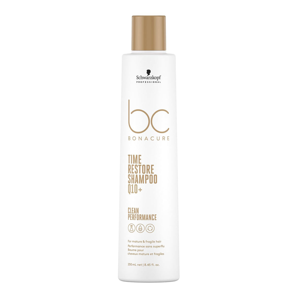 BC Bonacure Q10 Time Restore Shampoo - Revitalizes Mature Hair, Vegan, Sulphate-Free | 250 ml