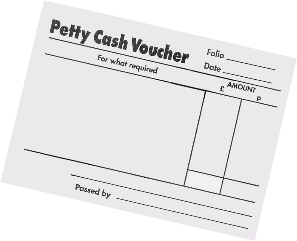 Q-Connect Petty Cash Voucher Pad, 125 x 101 mm, Pack of 10