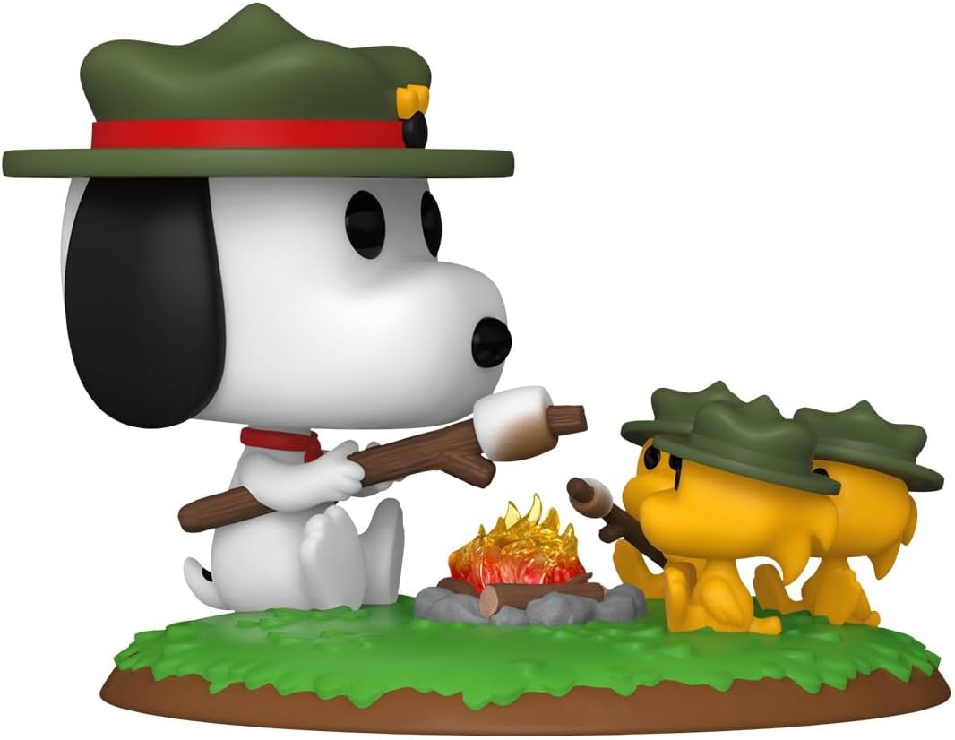 Funko Pop! Deluxe Peanuts - Snoopy with Beagle Scouts Vinyl Figure (Camping)