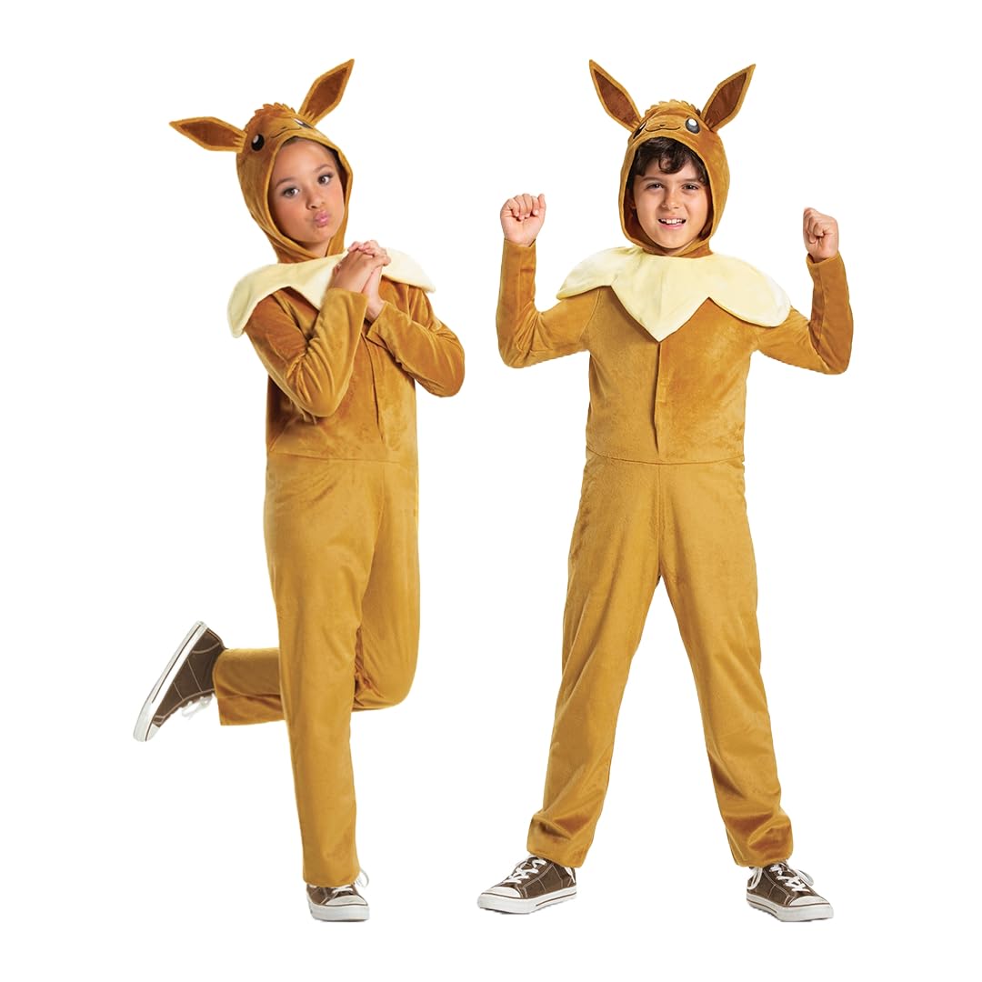Disguise Eevee Classic Jumpsuit Costume - Kids Unisex Fancy Dress