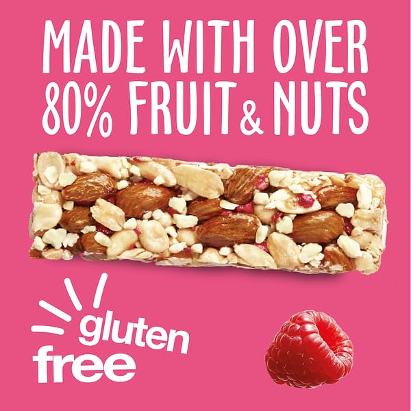KIND White Chocolate Raspberry Snack Bars, Gluten Free, High Fibre, No Artificial Ingredients, 12 x 40g 2