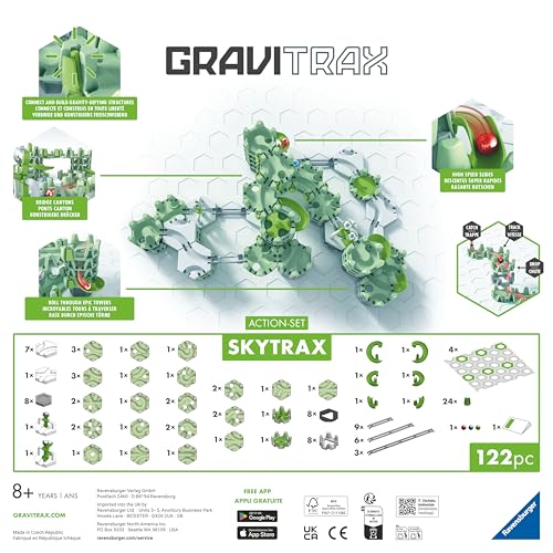 Ravensburger GraviTrax Action-Set M SkyTrax Marble Run | STEM Toy for Ages 8+ | 120+ Elements 3