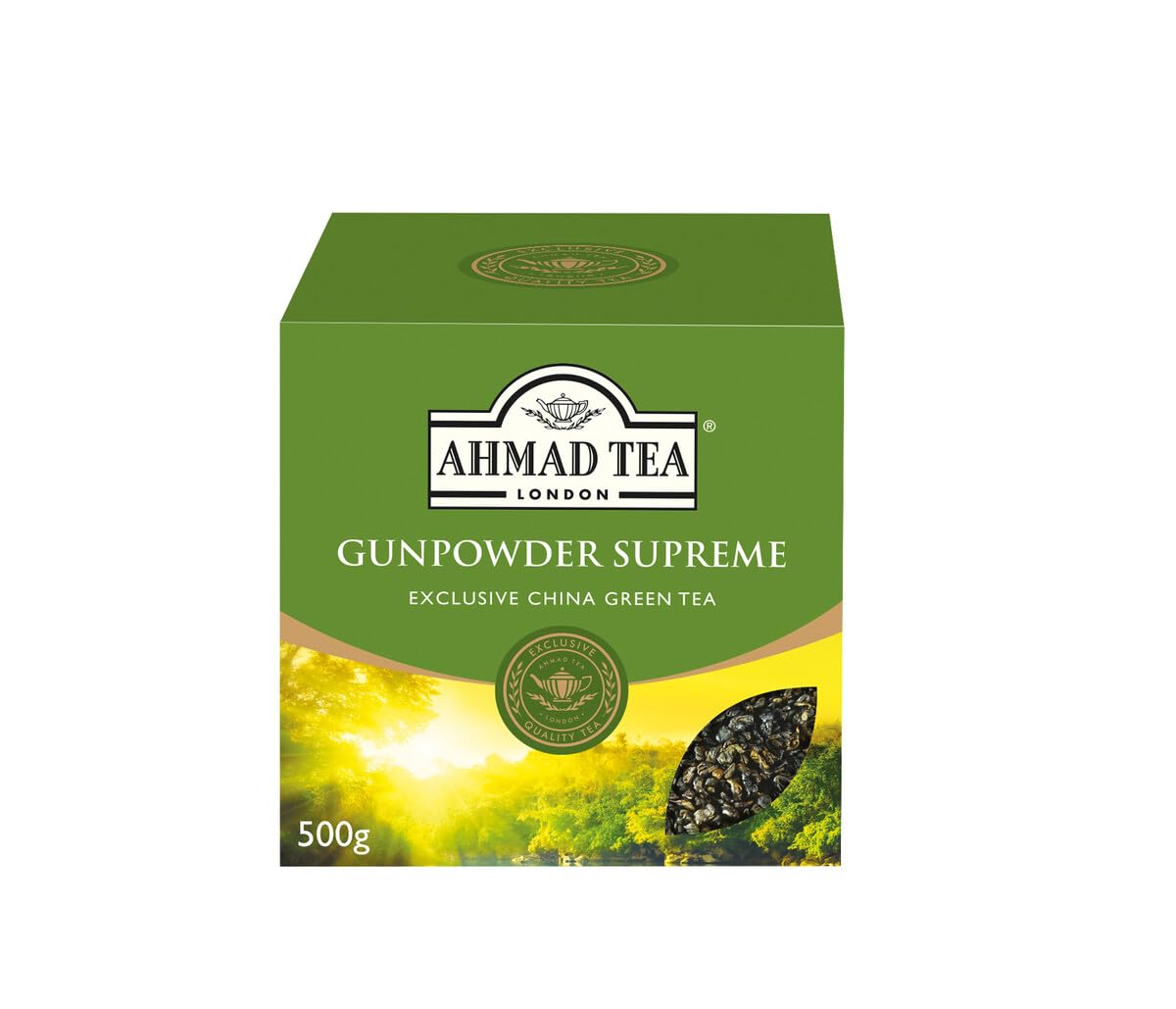 Ahmad Tea Gunpowder Green Tea Loose Leaf - 500g Packet | Antioxidant Properties