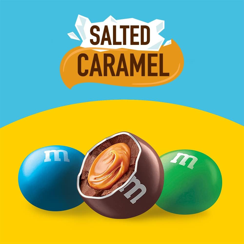 M&M's Salted Caramel & Milk Chocolate Party Bulk Bag - 800g Chocolate Snack Gift