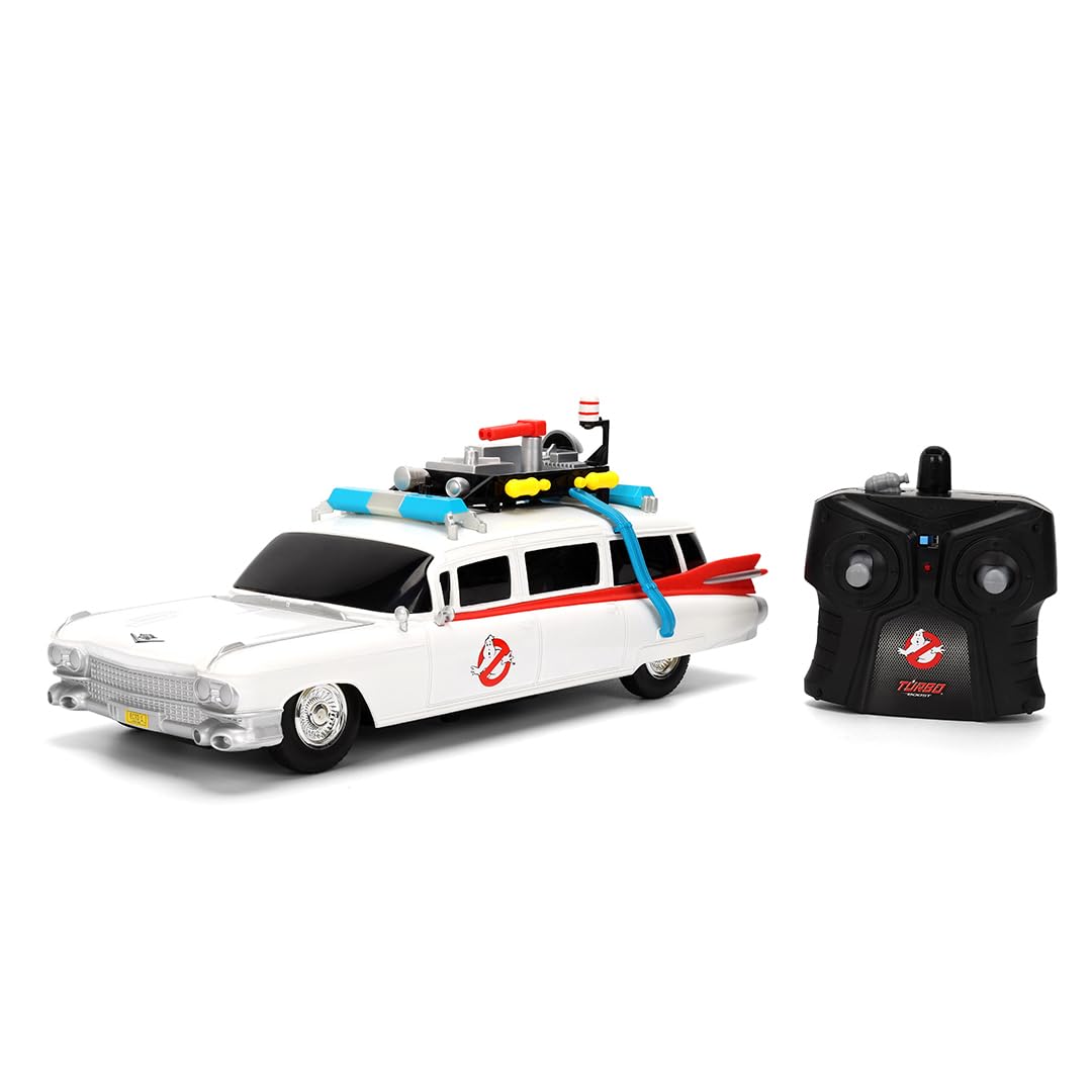 Jada Ghostbusters Ecto-1 1:16 Scale Remote Control Car - Full-Function RC Vehicle for Kids 6+ 1