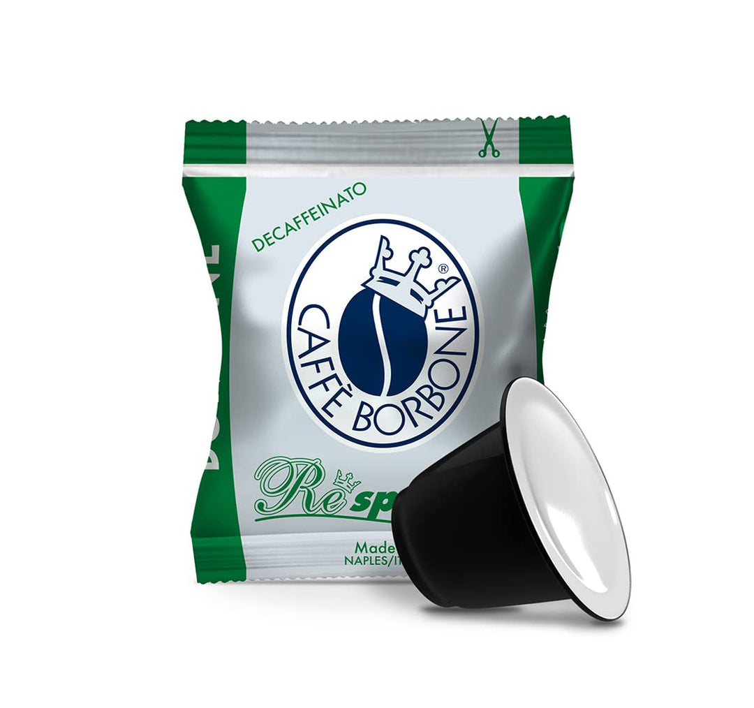 Caffè Borbone Respresso Dek Decaffeinated Coffee Blend - 50 Capsules for Nespresso® Machines