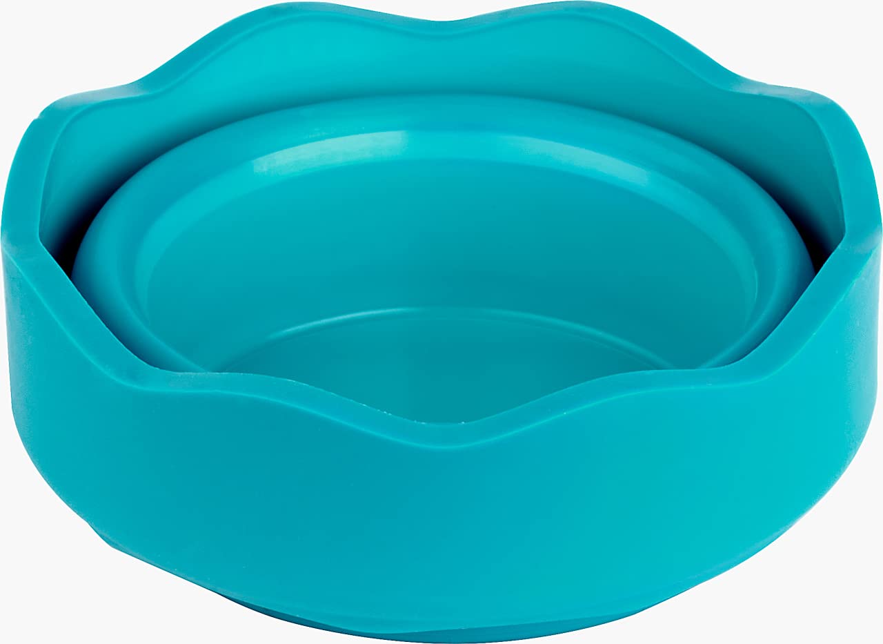 Faber-Castell Clic&Go Water Cup - Practical Folding Design | Turquoise | Plastic 6