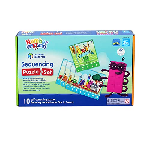 Learning Resources Numberblocks Sequencing Puzzle - Educational Maths Toy for Ages 3-7 20