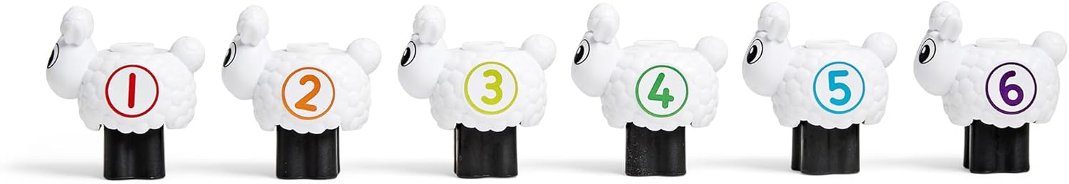 Learning Resources MathLink Dice Set - Numberblocks Counting Sheep Play Farm, Ages 3-7 2