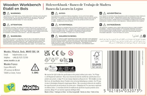 Owl & Fox Wooden Workbench Pretend Play Tool Workshop with Saw and Spanner | Ages 3+ 2