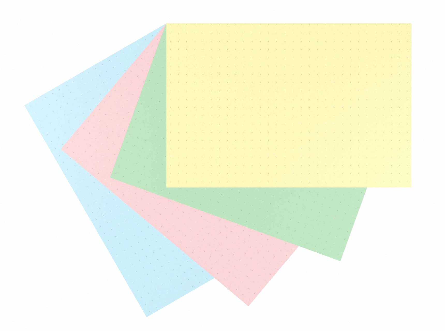 Silvine Luxpad Revision A6 Flash Cards - 5mm Dot Grid | 100 Cards | Assorted Colours 4