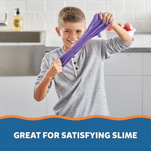 Elmer's Colour Slime Kit - Washable Slime Making Kit with Pink & Purple Glue, Magical Liquid Activator 3