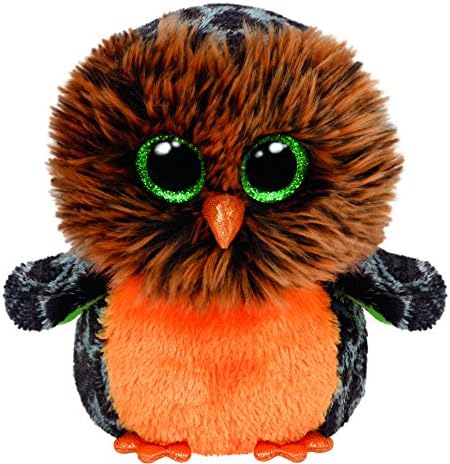 TY Beanie Boo Plush - Halloween Midnight Owl 15cm, Soft & Cuddly Collectible (41126)