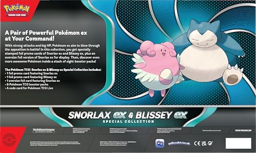 Pokémon TCG: Snorlax ex & Blissey ex Special Collection (2 Foil Promo Cards + 8 Booster Packs) 3