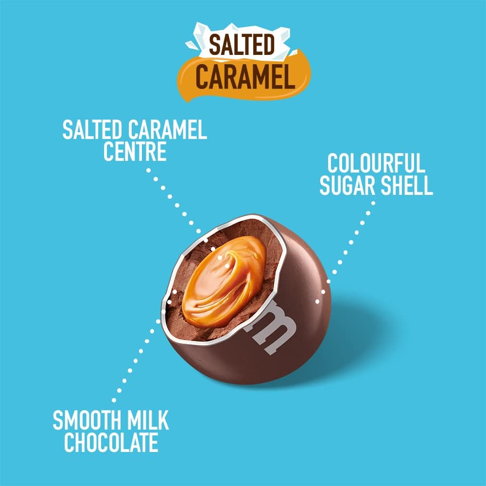 M&M's Salted Caramel & Milk Chocolate Party Bulk Bag - 800g Chocolate Snack Gift