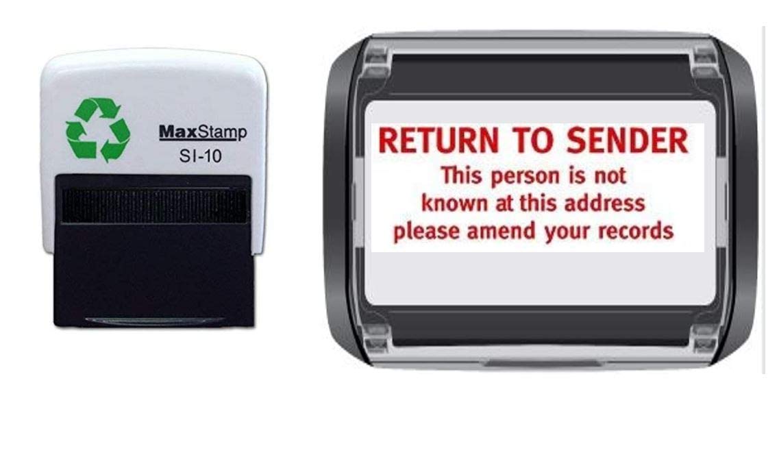 Trodat Printy 4911 Self-Inking Return to Sender Stamp | Red Ink | 24x7mm Impression 1