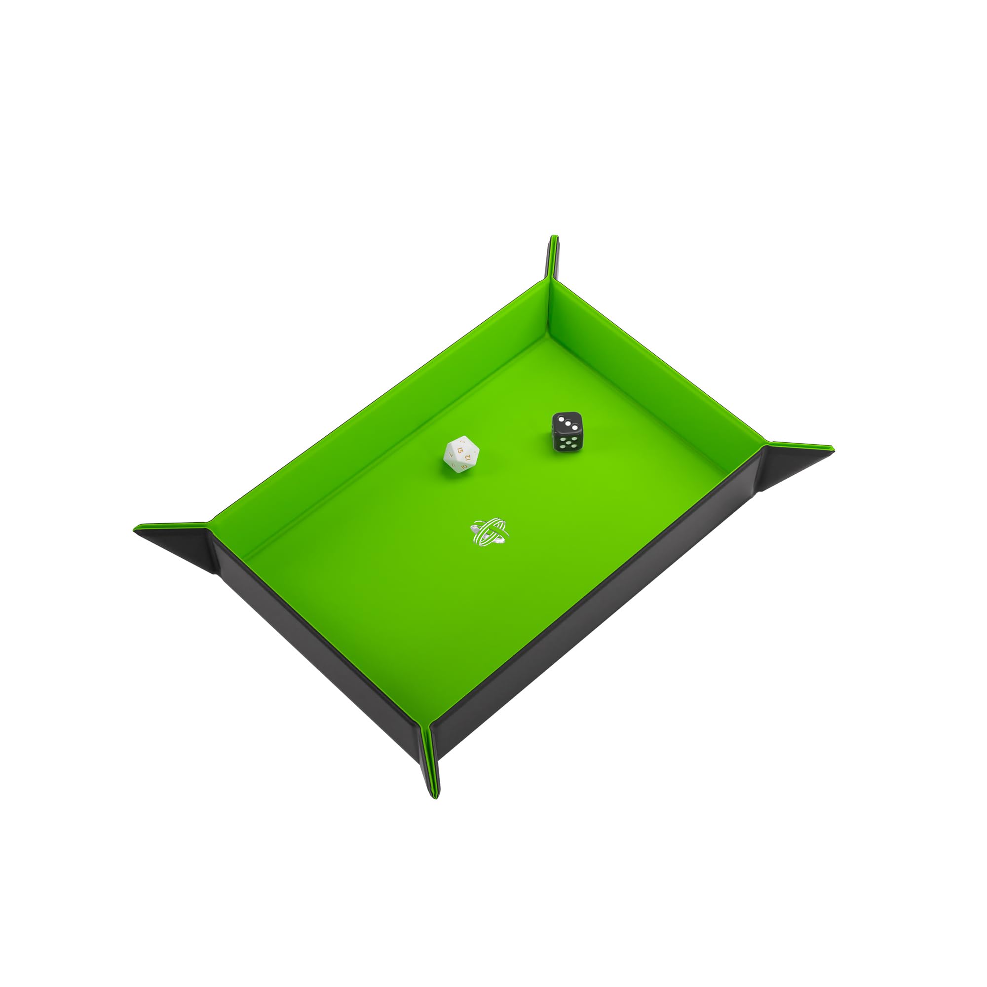 Gamegenic Premium Magnetic Dice Tray - Compact, Reversible Black/Green for Tabletop Games | Model GGS60054ML 2