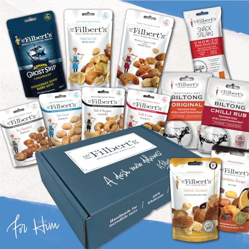 Mr Filbert's For Him Selection Box - Nuts, Olives & Cured Meats Snack Gift 7