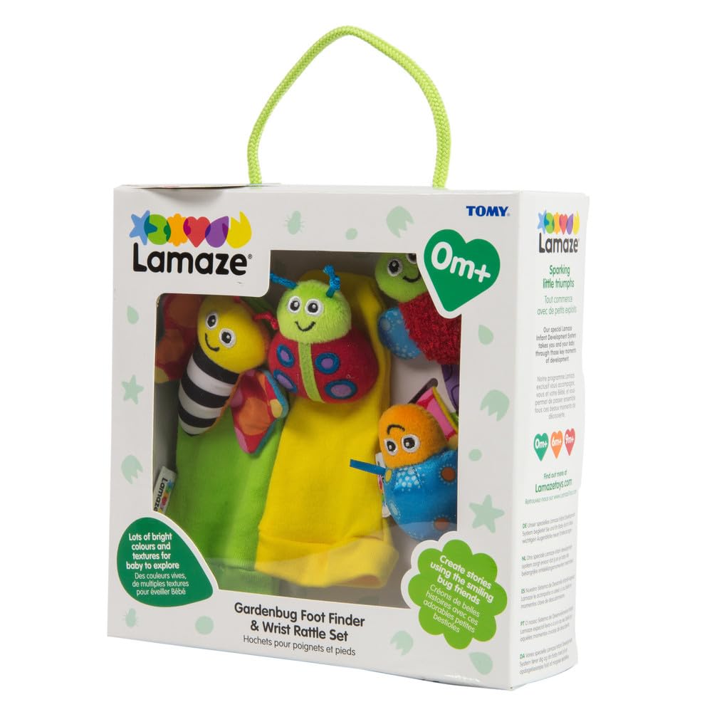 Lamaze Gardenbug Wrist & Foot Finder Rattle Set - Sensory Baby Toy for 0-6 Months 10
