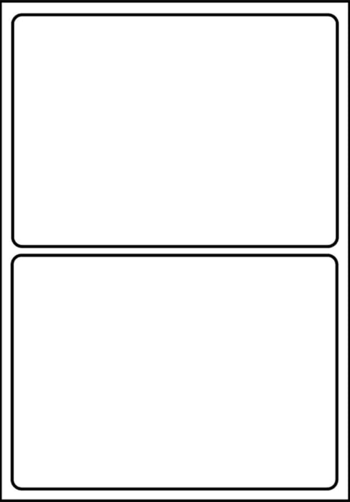 SmithPackaging A4 Self Adhesive Address Labels, 2 Labels Per Sheet, 20 Sheets, Matt White