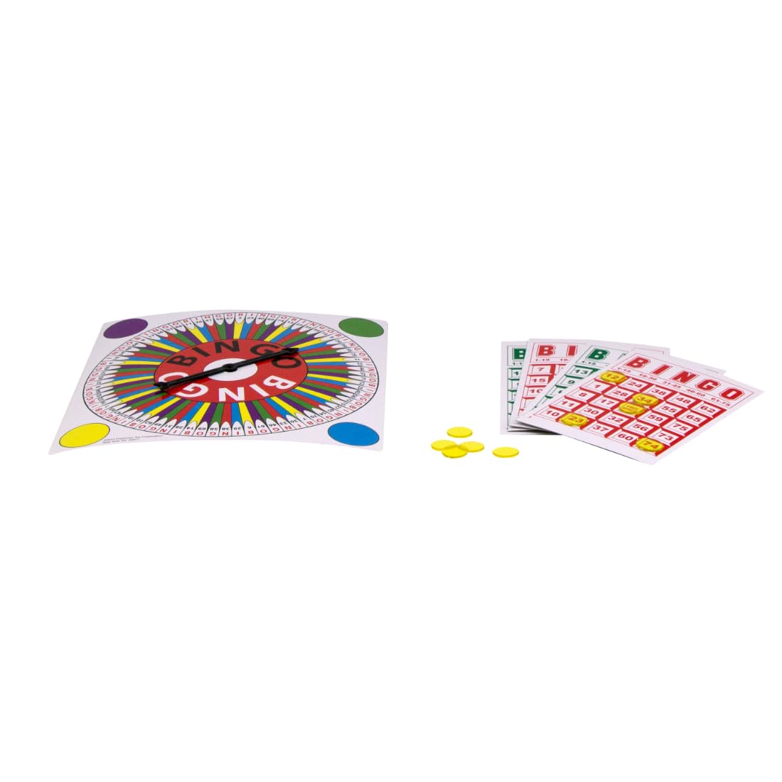 Pressman Classic Bingo Set with Spinner, Bingo Cards & Plastic Markers 2