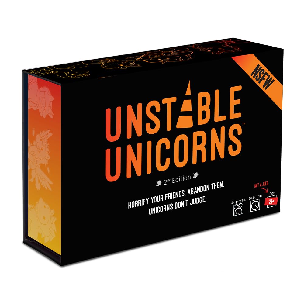 Unstable Games Unstable Unicorns NSFW Edition Card Game | Ages 21+ | 2-8 Players | 30-45 Min
