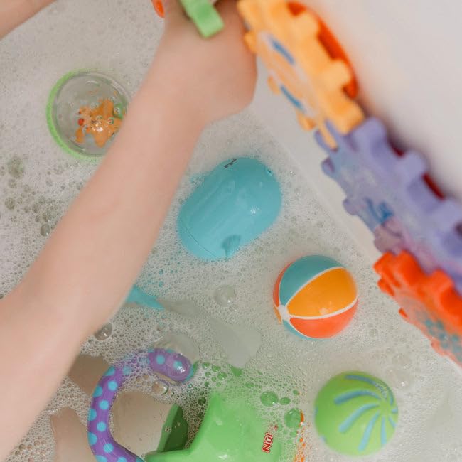 Nuby Bath Cogs Baby Bath Toy - Spinning Cogs for Sensory Play, 12 Months+ 2