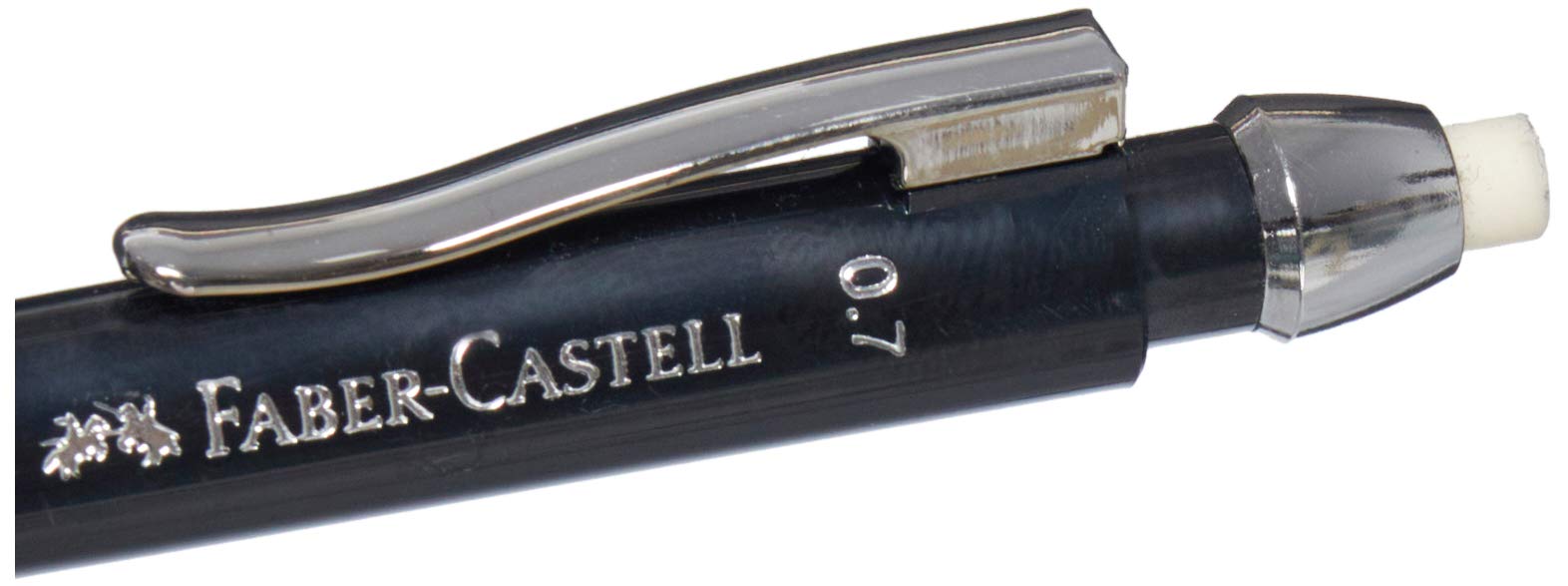 Faber-Castell Apollo Mechanical Pencil - 0.7mm HB Lead | Cushioned Tip | Ergonomic Grip | Black 3