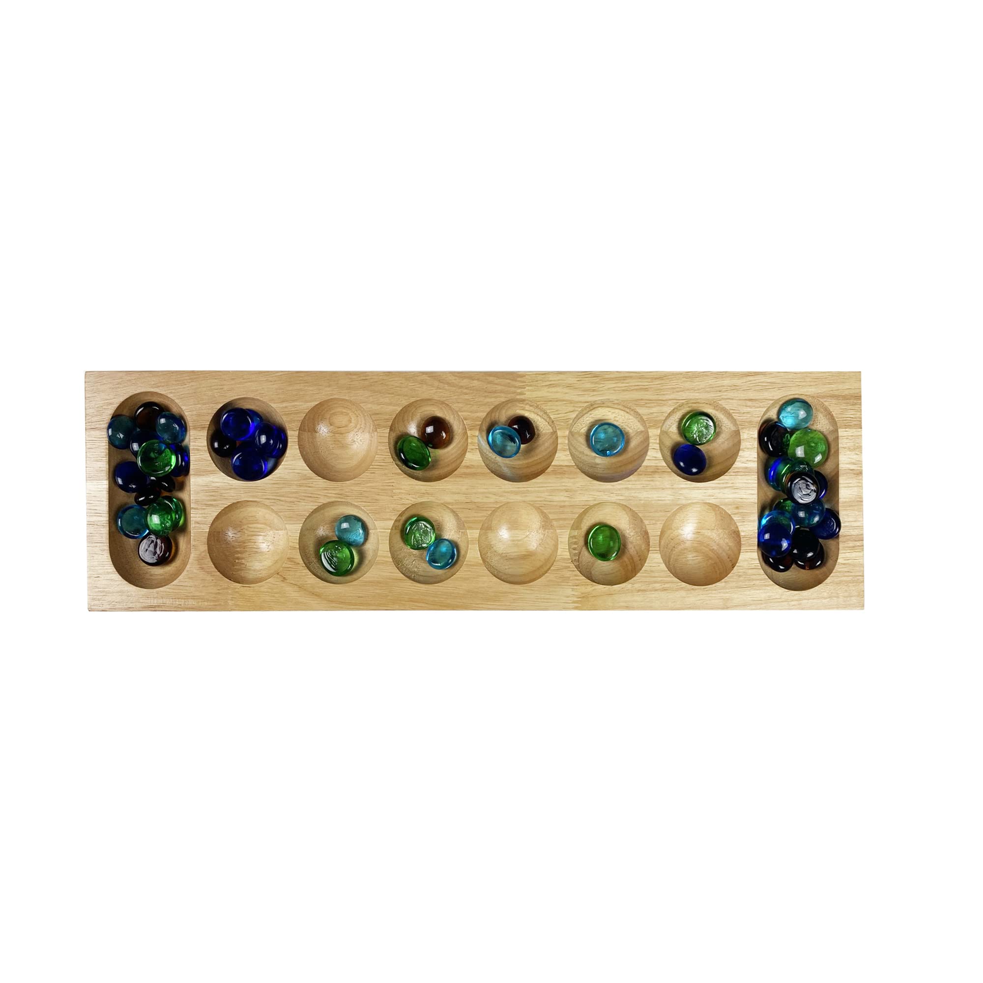 Lagoon Group Mancala Strategy Board Game | Wood Board | 2 Players | Ages 8+ 5