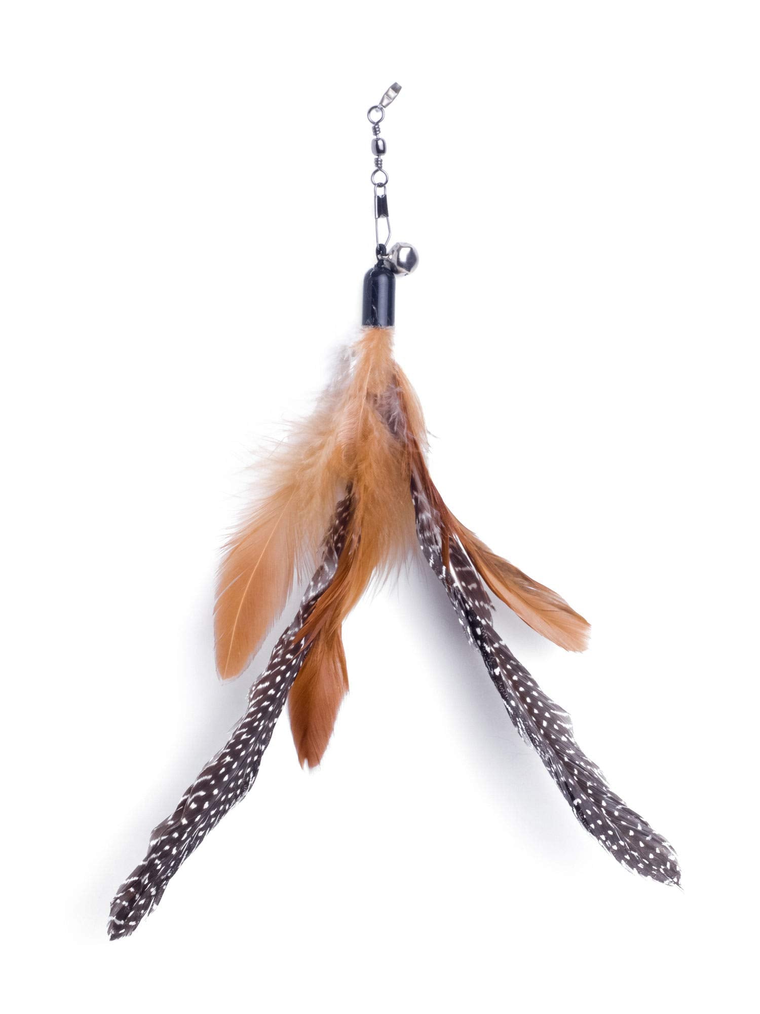 Petface Retractable Feather and Bell Wand Cat Toy - Interactive Teaser | Portable 7