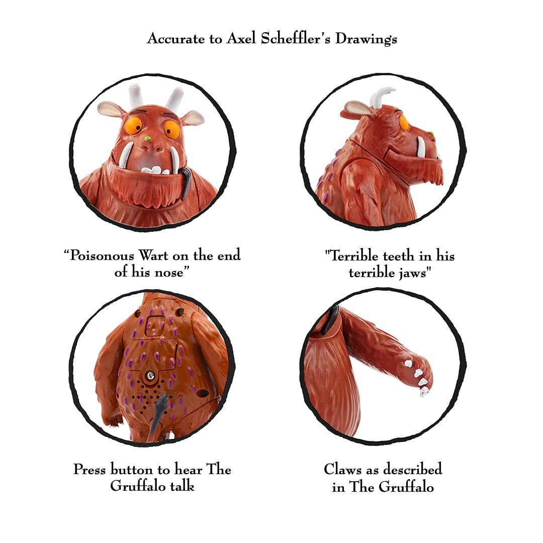 The Talking Gruffalo Action Figure - Interactive 12cm Poseable Toy with Movie Sounds