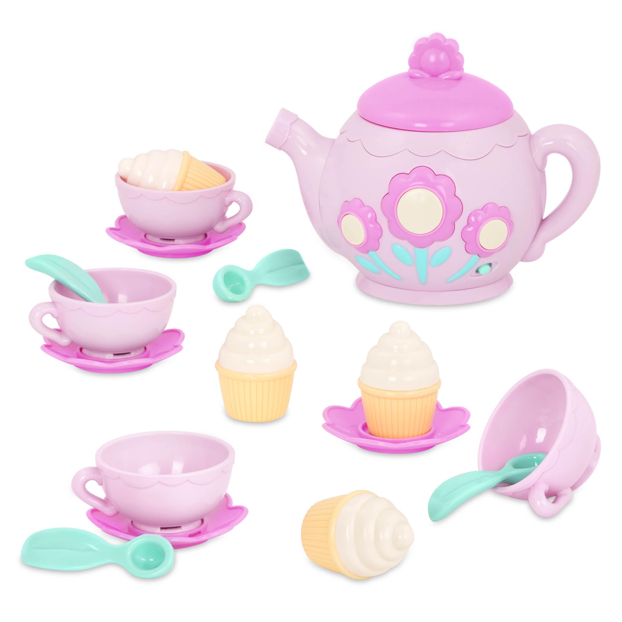 Battat Singing Teapot Playset - 17-Piece Pretend Play Kitchen Toy for Kids 1