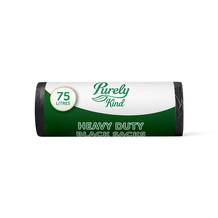 Blake & White Purely Kind Heavy Duty Black Sacks | 75L | 30-Pack