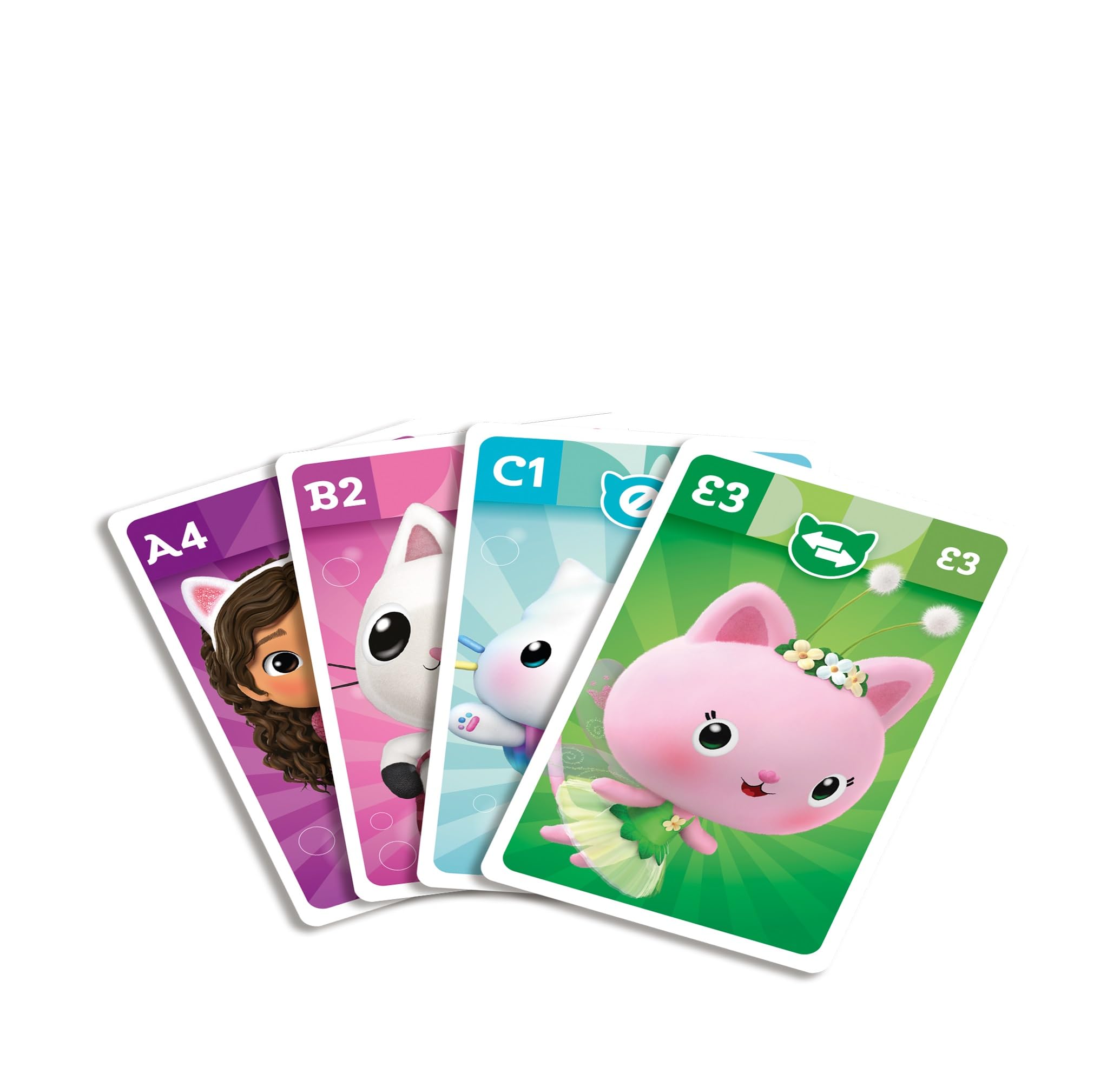 Shuffle Gabby's Dollhouse 4 in 1 Card Games for Kids | Ages 4+ | 2-4 Players 3