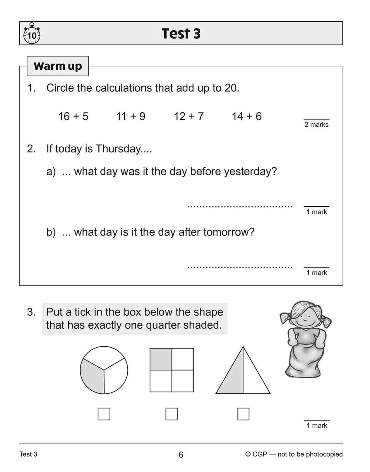 CGP New KS1 Maths 10-Minute Tests - Year 2 Problem Solving | Paperback | Ages 6-7