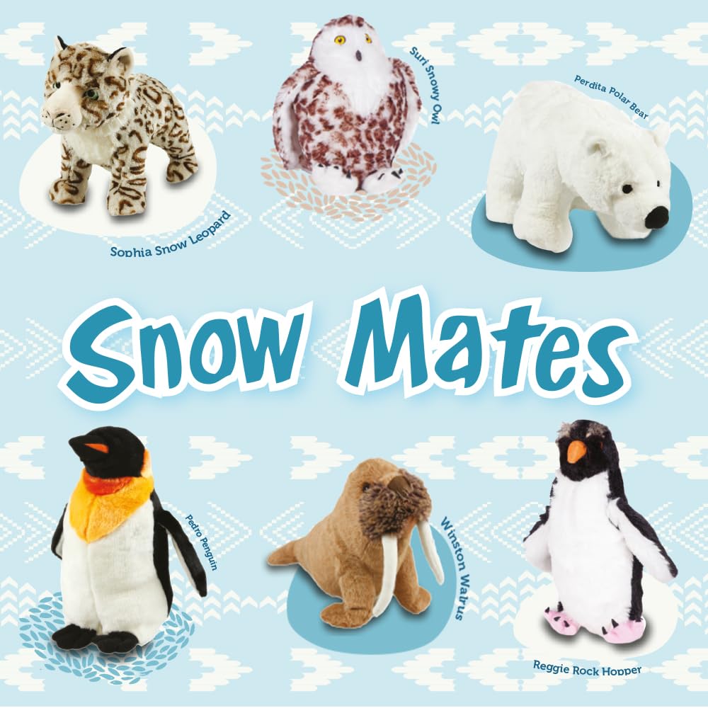 Animal Instincts Snow Mates Pedro Penguin Squeak Toy | Small | Soft Plush 6