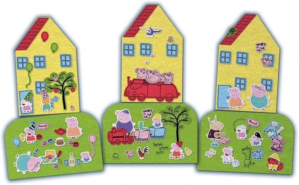 Peppa Pig Fuzzy Felt House Playset - Red 3