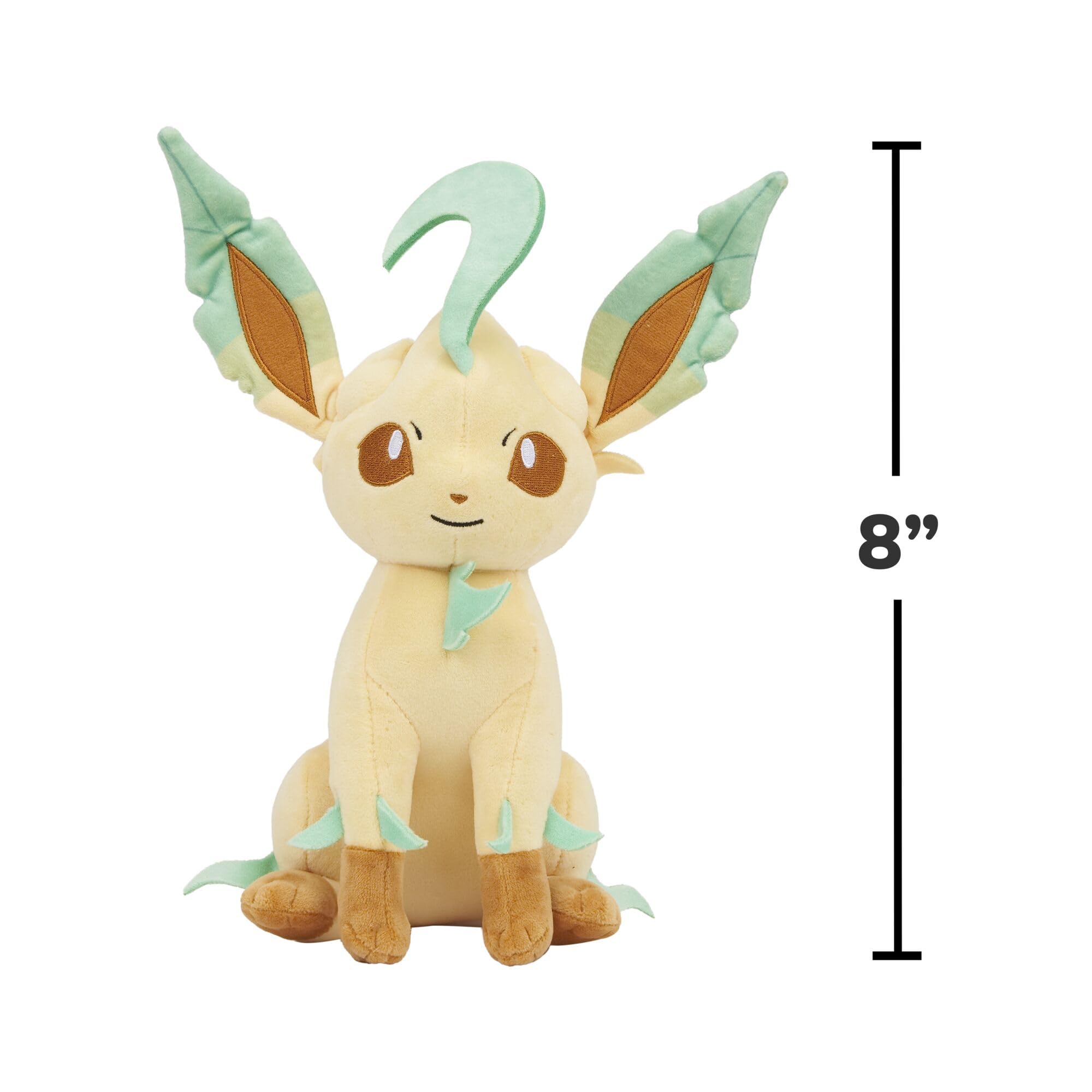 Pokémon Leafeon Soft Doll - 8-Inch Plush | Classic Edition | Unisex Children 5