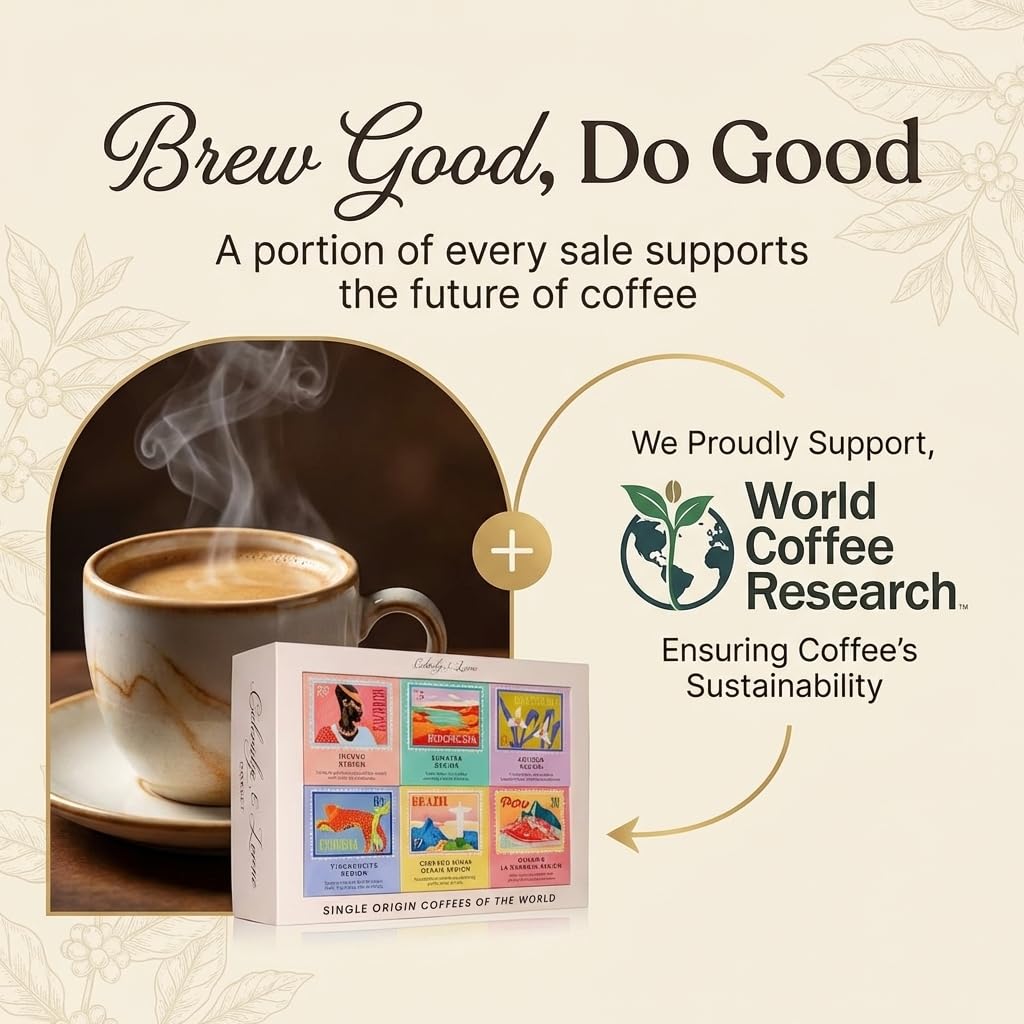Coleridge & Lorne Single Origin Coffee Gift Set - 6 Ground Coffees from Around the World 6