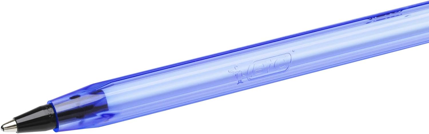 BIC 921263 Cristal Soft Ballpoint Pens Non-Retractable Black Box of 50