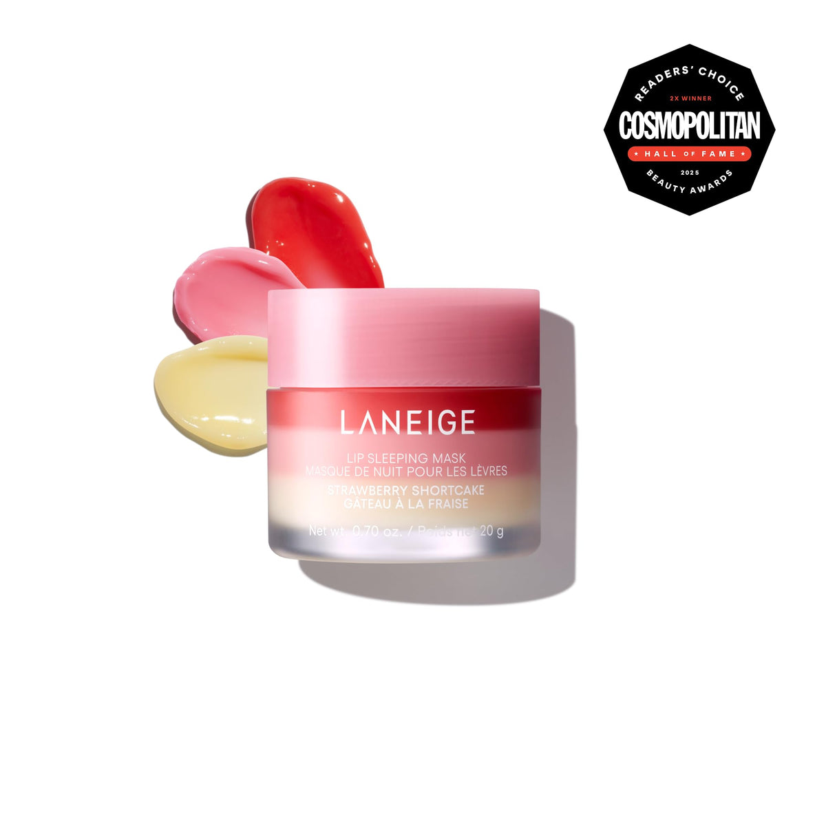 LANEIGE Lip Sleeping Mask - Strawberry Shortcake | Overnight Hydration Balm | 20g