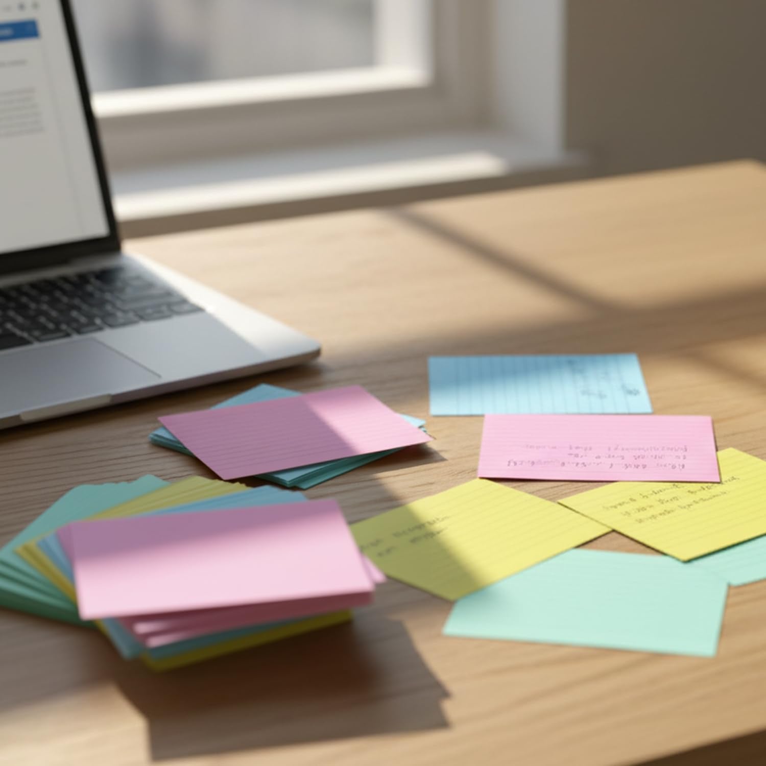 Hawksbill 250 Neon Ruled A6 Index Cards (148mm x 105mm) for Study & Office Organization 6